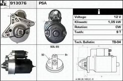 EDR 913076 - Starteris www.autospares.lv