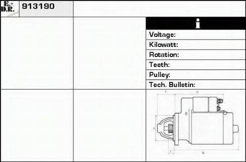 EDR 913190 - Starteris autospares.lv