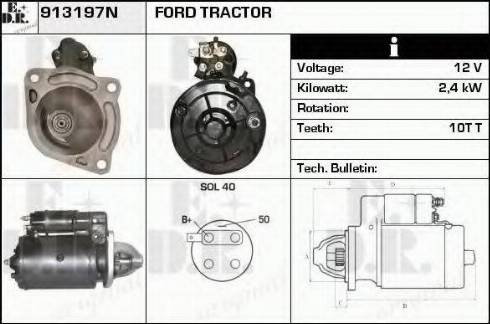 EDR 913197N - Starteris www.autospares.lv