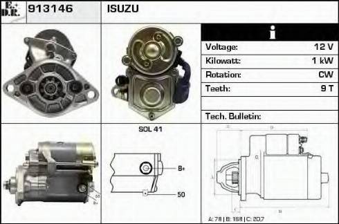 EDR 913146 - Starteris autospares.lv