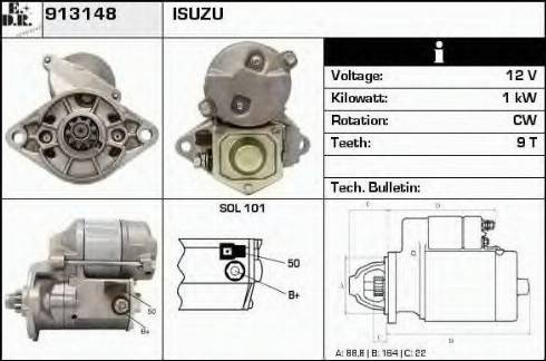 EDR 913148 - Starteris autospares.lv