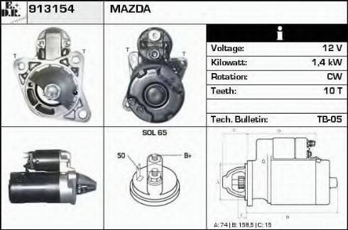 EDR 913154 - Starteris autospares.lv