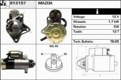 EDR 913157 - Starteris www.autospares.lv