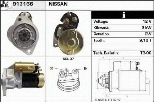 EDR 913166 - Starteris www.autospares.lv