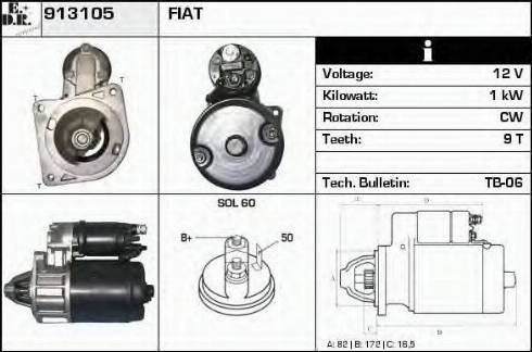 EDR 913105 - Starteris autospares.lv