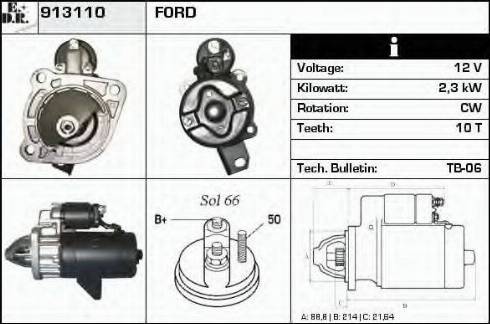 EDR 913110 - Starter www.autospares.lv