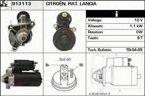 EDR 913113 - Starteris autospares.lv