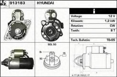 EDR 913183 - Starteris www.autospares.lv