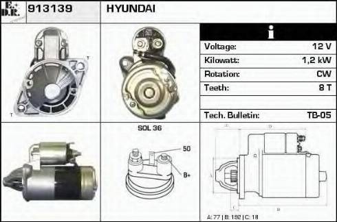 EDR 913139 - Starteris www.autospares.lv