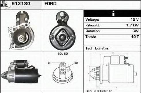 EDR 913130 - Starteris autospares.lv