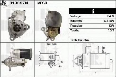 EDR 913897N - Starteris autospares.lv