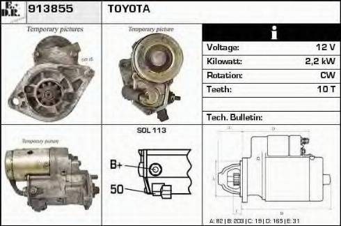 EDR 913855 - Starteris www.autospares.lv