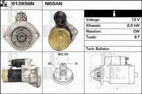 EDR 913856N - Starteris www.autospares.lv