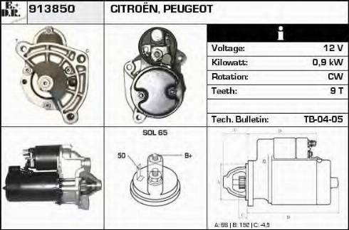 EDR 913850 - Starteris autospares.lv