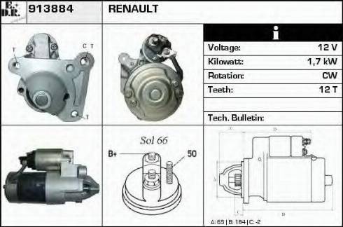 EDR 913884 - Starteris www.autospares.lv