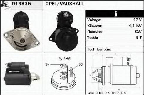 EDR 913835 - Starter www.autospares.lv