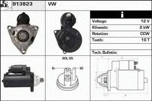 EDR 913823 - Starteris autospares.lv