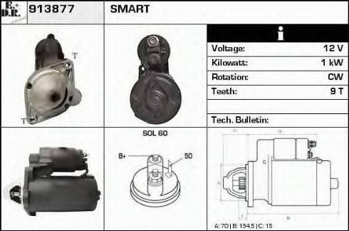 EDR 913877 - Starteris www.autospares.lv