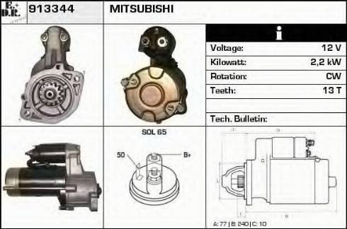 EDR 913344 - Starteris autospares.lv