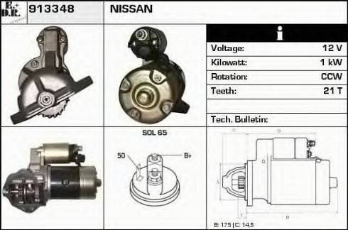 EDR 913348 - Starteris www.autospares.lv