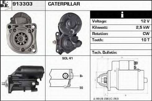 EDR 913303 - Starteris www.autospares.lv