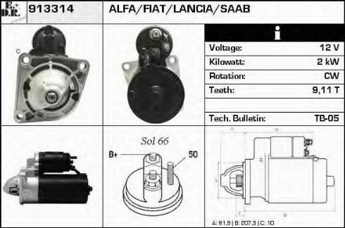 EDR 913314 - Starteris www.autospares.lv