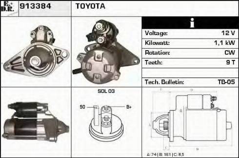 EDR 913384 - Starteris autospares.lv