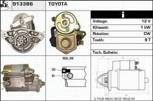 EDR 913386 - Starteris www.autospares.lv