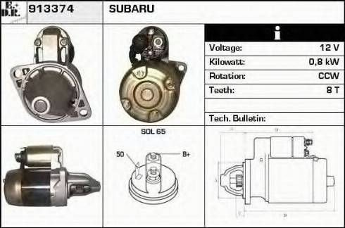 EDR 913374 - Starteris www.autospares.lv