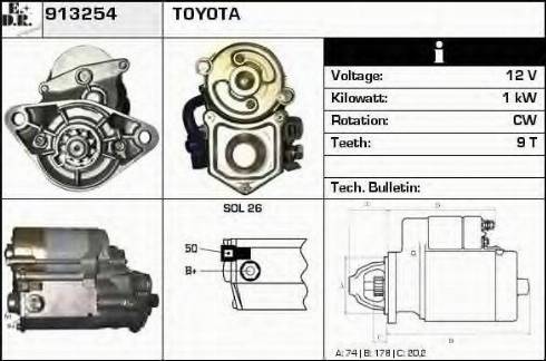 EDR 913254 - Starteris autospares.lv