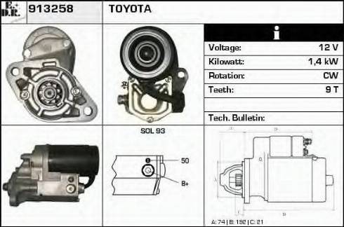 EDR 913258 - Starteris autospares.lv