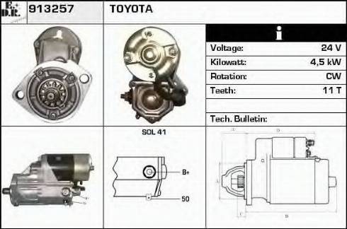 EDR 913257 - Starteris www.autospares.lv