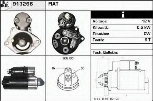 EDR 913266 - Starteris www.autospares.lv