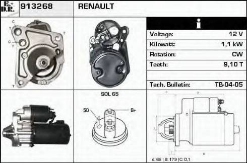 EDR 913268 - Starteris autospares.lv