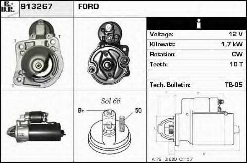 EDR 913267 - Starteris www.autospares.lv