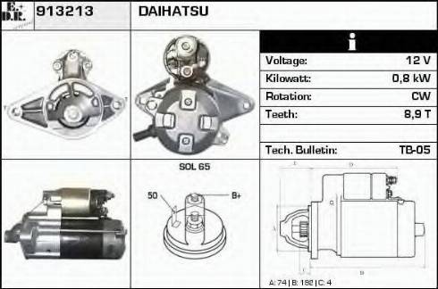 EDR 913213 - Starteris autospares.lv