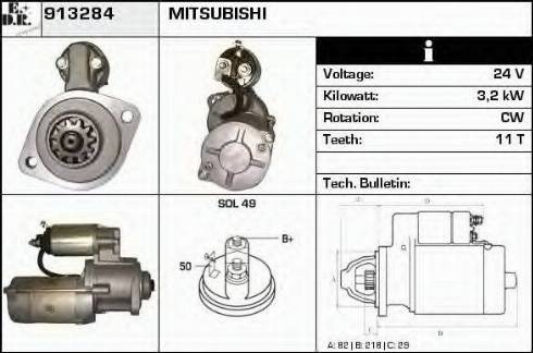 EDR 913284 - Starteris autospares.lv