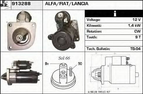 EDR 913288 - Starteris www.autospares.lv