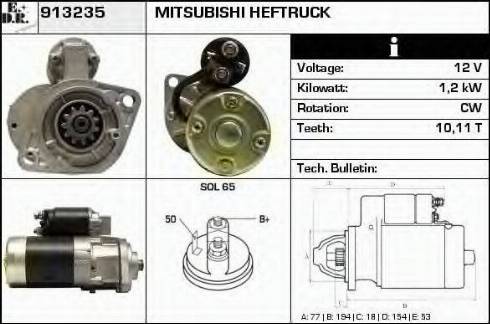 EDR 913235 - Starter www.autospares.lv