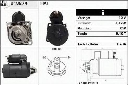 EDR 913274 - Starteris www.autospares.lv