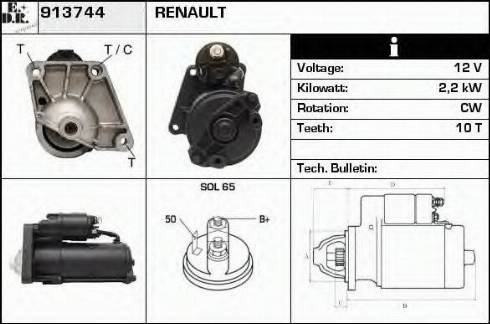 EDR 913744 - Starteris www.autospares.lv