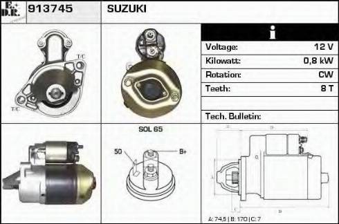 EDR 913745 - Starteris www.autospares.lv