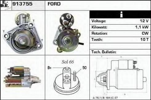 EDR 913755 - Starteris www.autospares.lv