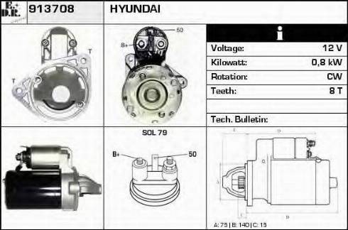 EDR 913708 - Starteris autospares.lv