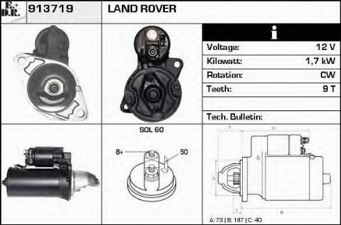 EDR 913719 - Starteris www.autospares.lv