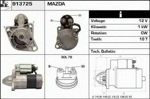 EDR 913725 - Starteris autospares.lv