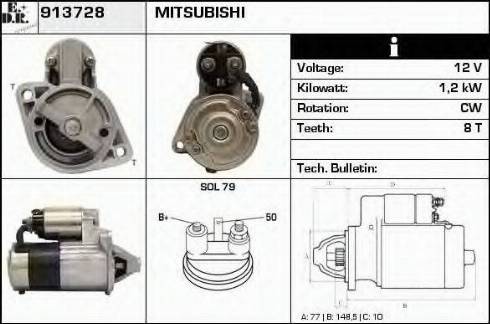 EDR 913728 - Starteris autospares.lv