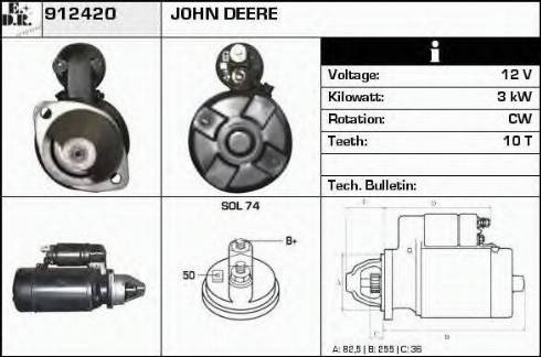 EDR 912420 - Starteris www.autospares.lv