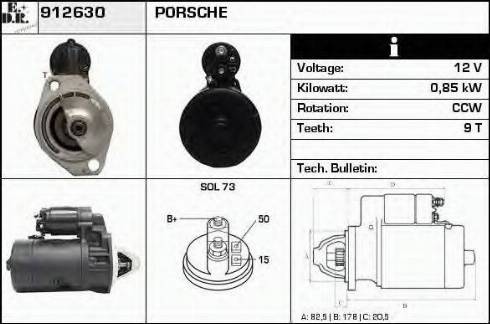 EDR 912630 - Starteris www.autospares.lv