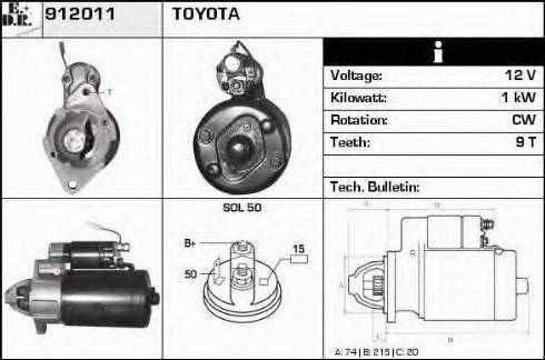 EDR 912011 - Starteris www.autospares.lv